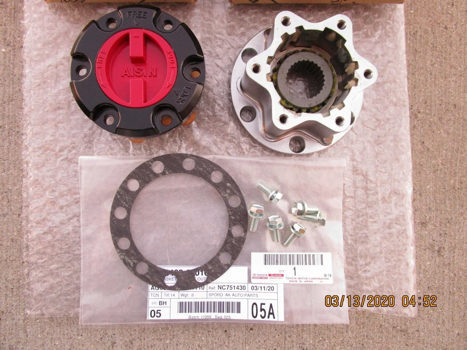 FITS: 86 - 89 TOYOTA VAN FREE WHEEL MANUAL LOCKING HUB KIT QTY 1 OEM BRAND NEW - Image 2 of 4