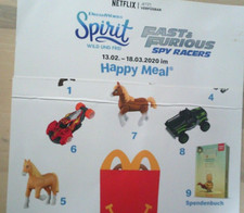 Mc Donalds Spielzeug 2020  "Spirit wild und frei"-4 Spielzeuge.