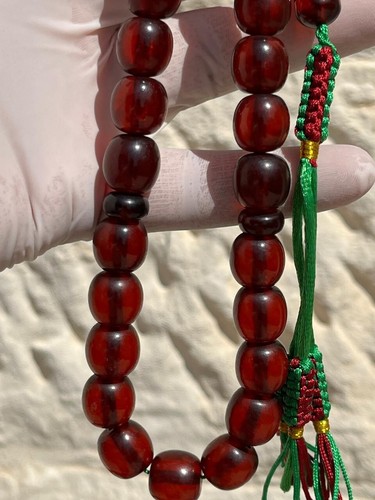 Antique Ottoman Faturan Rosary 33 Rare فاتوران قلم الماني انتيك خرطة باكستاني - Picture 4 of 24