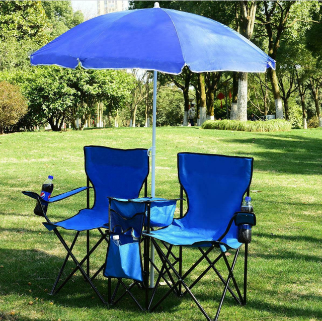 Chair Double Folding Beach Camping Umbrella Cooler Picnic Table Portable Fishing For Sale Online Ebay