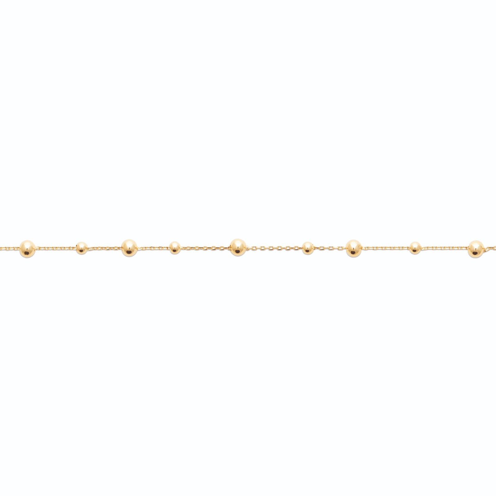 Bracelet en plaqué or 18 carats, chaîne fine pour un style élégant au quotidien