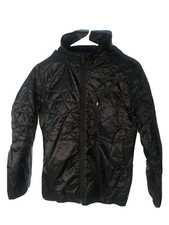 Burton Lightweight Jacket Boy  s Large L Black Kids yellow lining Hideaway Hood