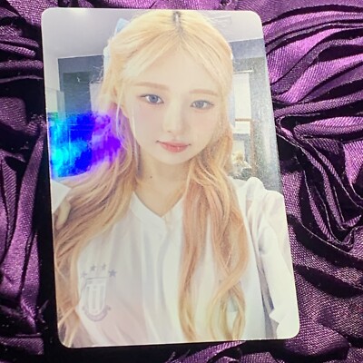 Rei IVE Hot Beach Edition Celeb KPOP Girl Photo Holo Card Blonde 2