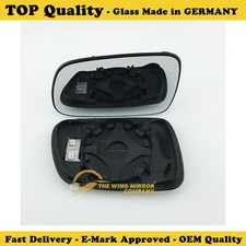 Fits PEUGEOT 407 2004 to 2008 Left Side, Door Wing Mirror Glass With Heated Base