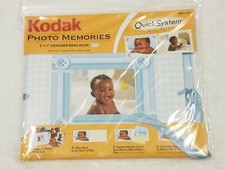 Kodak Photo Memories - 5x7 -Designer BRAG BOOK Album Kit- Boy / Baby Boy NEW