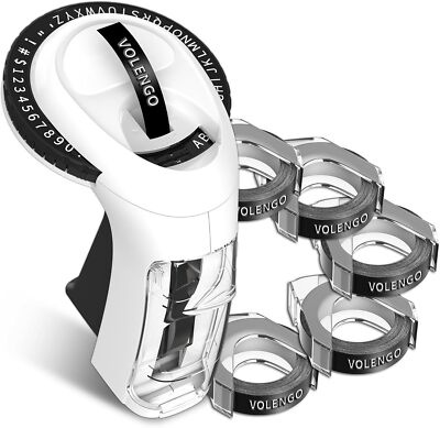Compatible DYMO Embossing Label Maker with 5 DYMO Label Tapes | Organizer Xpress