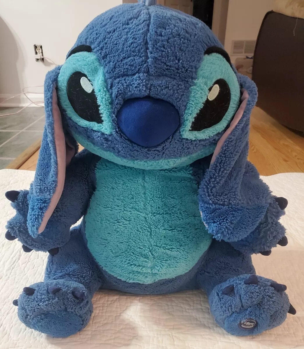 21 Stitch Plush Disney Store EXCLUSIVE Rare HTF Floppy Ears Blue Large  Plush