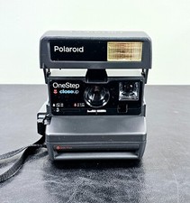 Polaroid One Step Close Up 600 Film Instant Camera with Strap, Case  Manual