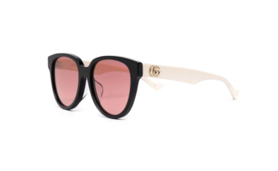 Gucci GG0960SA 004 Black White Orange Sunglasses 0960 Gucci GG0960SA 004 Sunglasses Black/White Frame Orange  main image 3