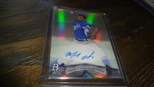 2014 BOWMAN PLATINUM MIGUEL ALMONTE AP-MA AUTOGRAPHED BASEBALL CARD