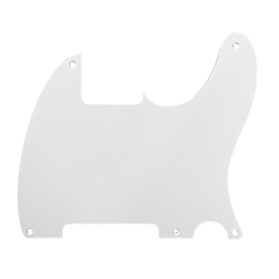 Allparts PG-0567 5-Loch Schlagbrett für Esquire - weiß 1-lagig .060