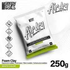 Air Dry Foam Clay 250gr. - White - Wargames diorama modelling and cosplay