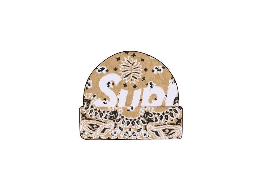 Bonnet kaki Supreme Bandana grand logo
