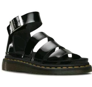 dr martens clarissa patent black