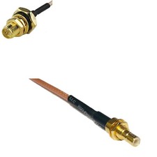 RG316 RP-SMA Female O-Ring to SMB MALE BULKHEAD RF Cable Rapid-SHIP LOT