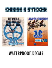 Skyway Tuff wheels old school bmx ads decals stickers bike freestyle mag