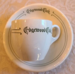 The Edgewood Club Demitasse Cup & Saucer By Syracuse OPCO Circa 1922