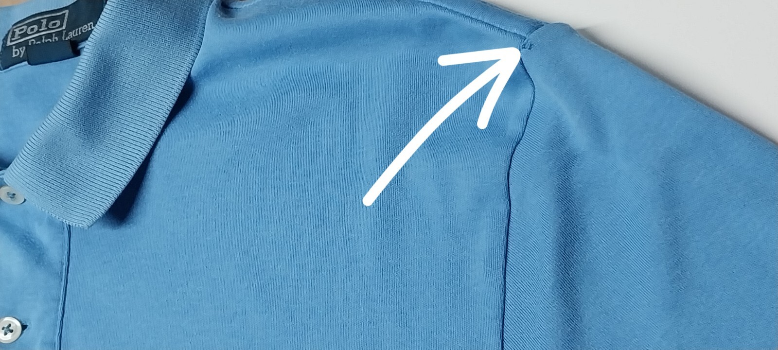 Polo Ralph Lauren Vintage Uomo Medium Golf Shirt Blu Rosso Pony Ottime Condizioni Leggi Descrizione