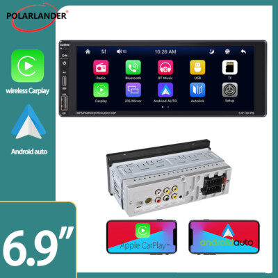 SIXWIN 10.1 Inch Touchscreen SIXWIN Android 13 Autoradio Voor Toyota Aygo/Peugeot 107/Citroën C1 - 10,1 Inch, CarPlay, 4 64GB Autoradio 1 Din Apple