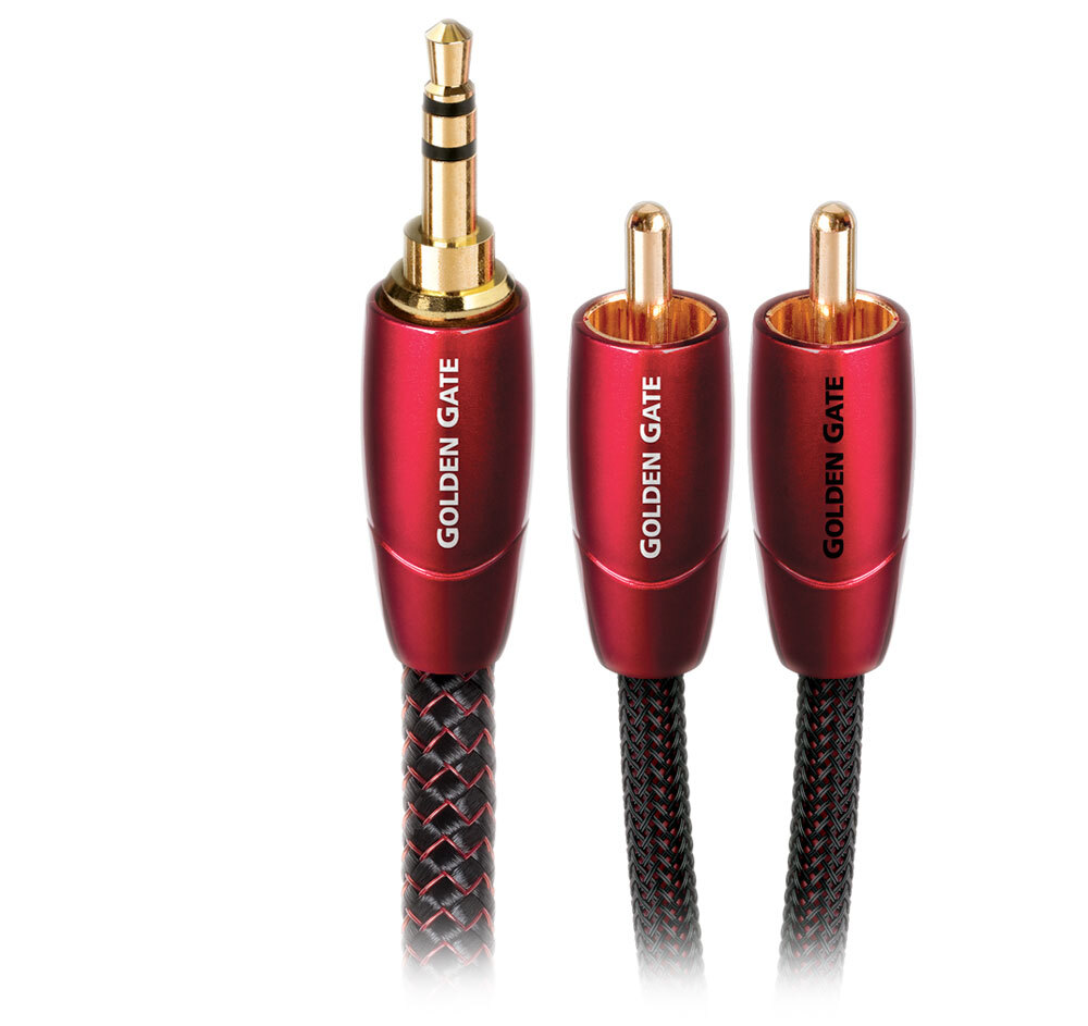 Аудиокабель AudioQuest Golden Gate длиной 15 м 492 фута с разъемом 35 мм для подключения аудиосигнала RCA 25190₽