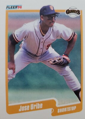 1990 Fleer Jose Uribe Baseball card ERROR RARE! | eBay 1990 Fleer Jose Uribe Baseball card ERROR RARE! | eBay