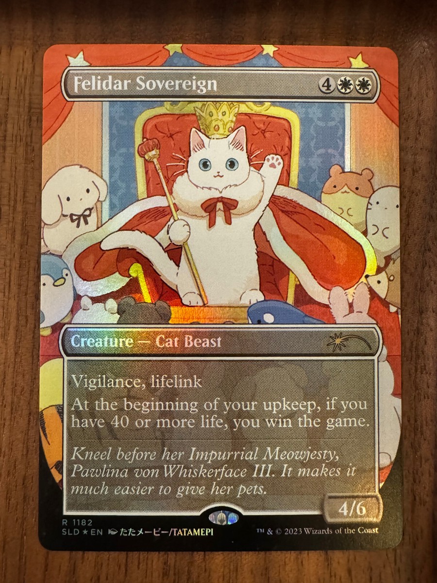 マジック：ザ・ギャザリング PSA10 MTG Secret Lair Felidar Sovereign MTG✨FELIDAR SOVEREIGN Borderless/Ext Art FOIL✨SLD PSA 10