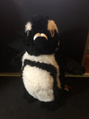 WILD REPUBLIC African Cape or BLACKFOOT PENGUIN Plush Stuffed Animal EUC 8''   