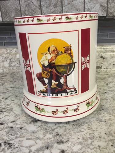 CRAZY MOUNTAIN ELECTRIC LARGE JAR CANDLE WARMER / MELTER WITH CHRISTMAS SANTA