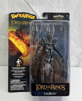 BendyFigs Lord of The Rings Sauron Collectible Figure Either Display Stand NIB