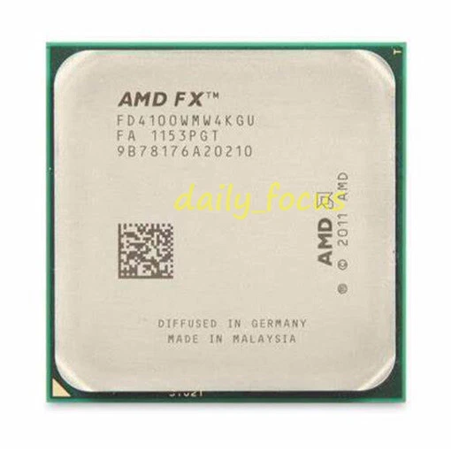 AMD FX-4100 FX-4130 FX-4170 FX-4300 FX-4350 Quad-Core Socket AM3+ CPU Processor - Image 3 of 4
