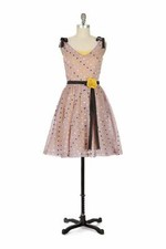 EUC 0 2 Anthropologie Polka Dot "Musing Moon Dress" Rare!