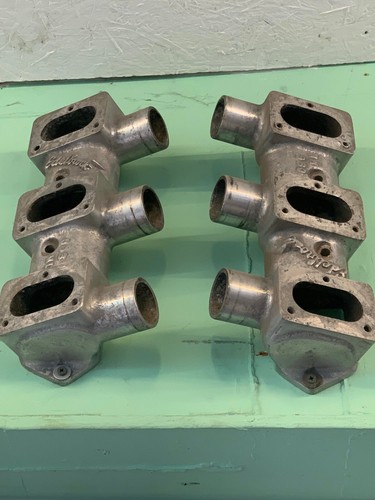 394 Oldsmobile Rocket 1962 1963 1964 Edelbrock 6x2 Log Intake Slim Jim Trans V8 - Picture 9 of 9