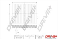 Dr!ve+ DP1110.12.0370 Pollenfilter Innenraumluft Filter Partikelfilter