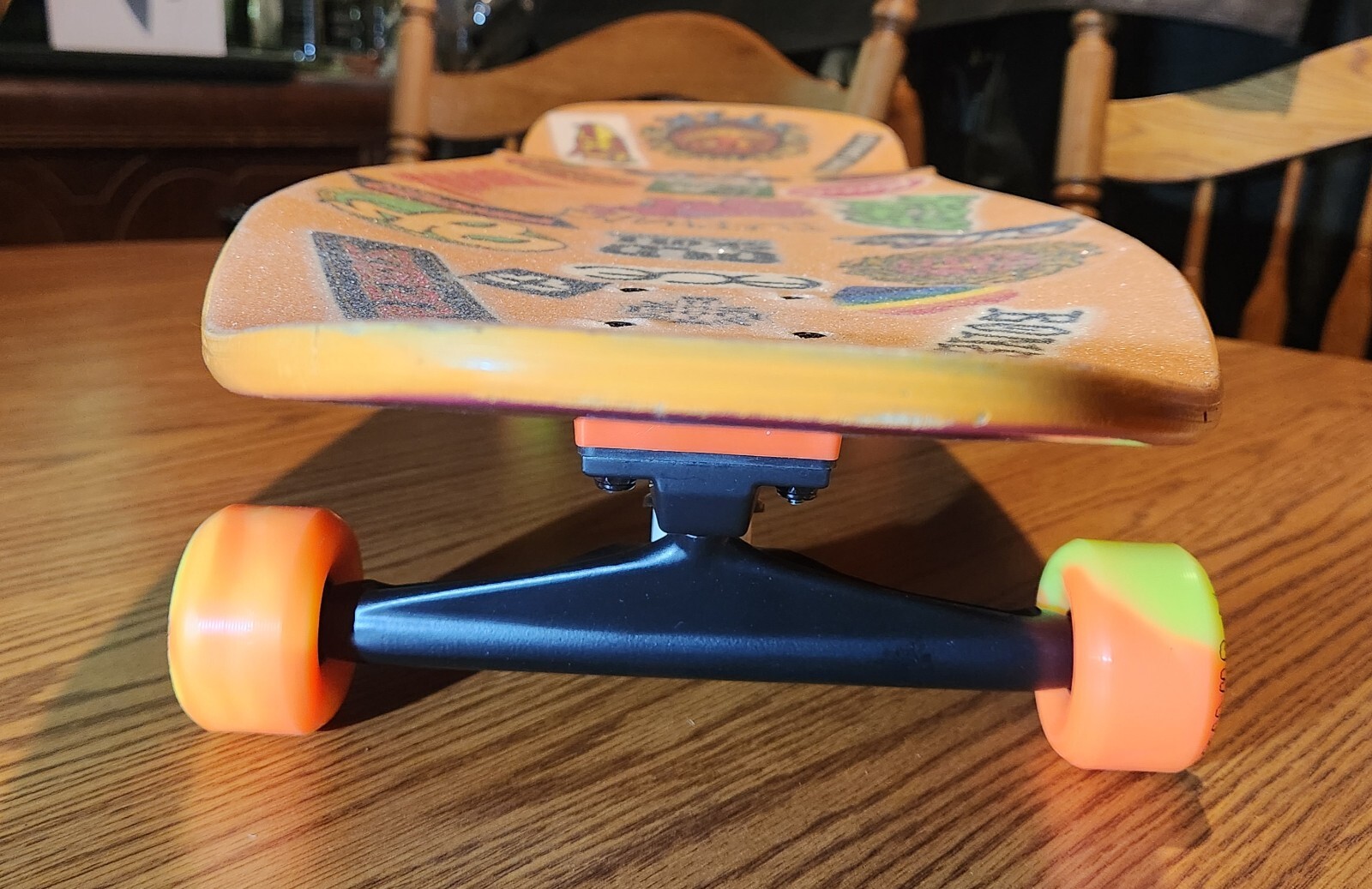 Dogtown Jay Adams "Rat Face" Skateboard w/Clear Grip Over Stickers, Snot Wheels