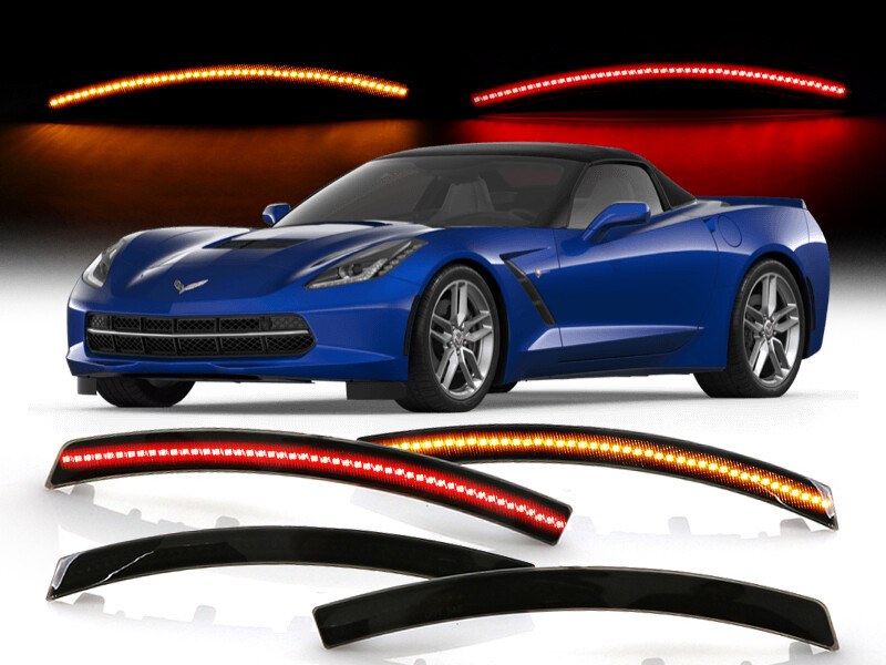 SMOKE Lens Front + Rear 4PCS COMBO LED Side Marker Lights