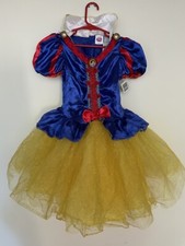 Disney Snow White Dress Up Costume dress Girls 4-6x Fantasy Play Glitter Skirt