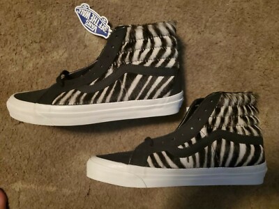 VANS SK8 HI ZEBRA MENS SKATEBOARD SHOES SIZE