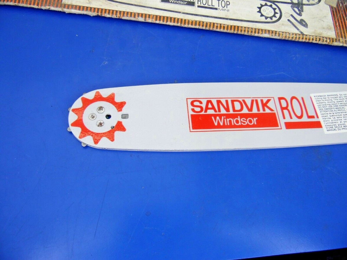 Barra Guida Per Motosega Sandvik 16PKU50MSR &ndash; 16", Calibro .050, 57 Maglie, Nuova USA