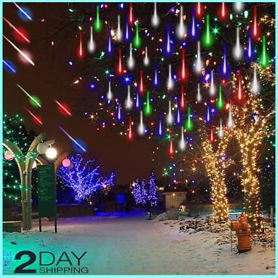 Falling Rain Meteor Shower Christmas Drop Icicle String Lights for Christmas Tre