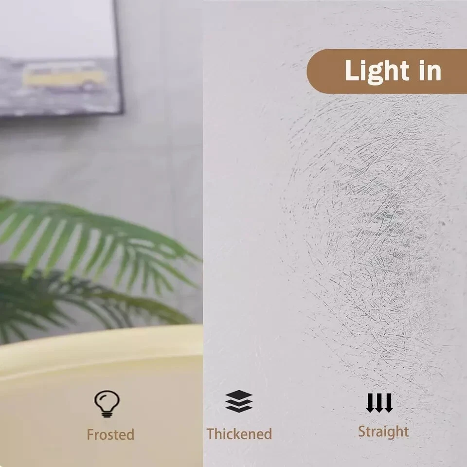 Cortina Ventana Ducha Impermeable Plástico 40"W x 36"L (Pack de 1) Esmerilada Foto 4 de 4