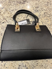 La Terre Fashion Woman  s Handbag Black with Strap New N2041-BK