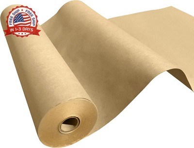 NY Paper Mill Brown Kraft Paper 17.50'' x 2400'' (200 feet) Jumbo Roll, Ideal for