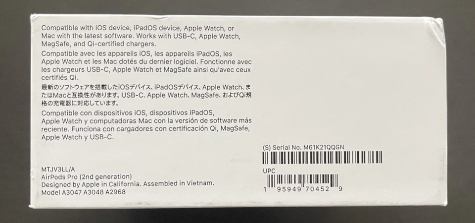 Apple AirPods Pro 2nd Generation Authentic with MagSafe Apple Warranty - Image 4 of 4