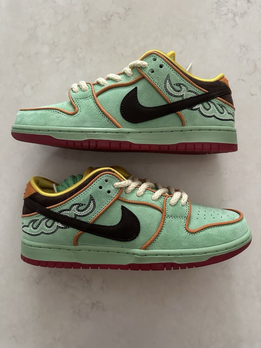 Size 8.5 - Nike SB Dunk Low Pro QS Rodeo Tourmaline Green Brown
