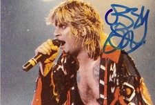 Ozzy Osbourne / oryginalny autograf / OSOBIŚCIE!
