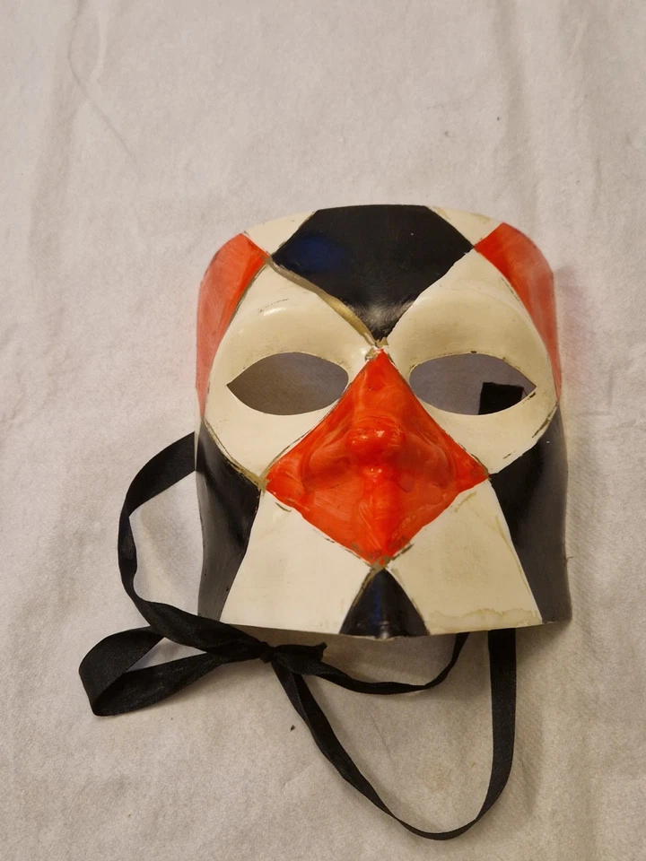 Mask Made Italy  Masquerade Genuine Vintage  Venezia Venice Carnival Ball Dance - Image 3 of 4