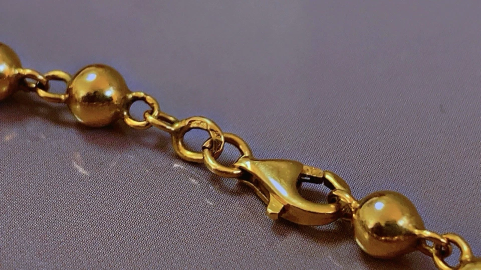 Magnifique ancien bracelet or 18carats bijou bracelet perles en or 18carats - Photo 3/4