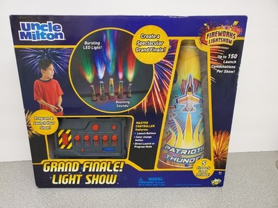 NEW Uncle Milton Grand Finale Light Show Fireworks Cone Set With Controller