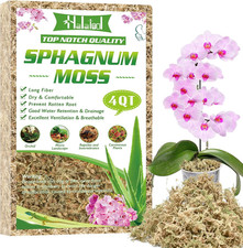 3.6OZ Premium Sphagnum Moss for Indoor Plants, 4 QT Orchid Moss Potting Mix - Na