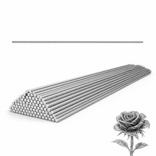 50Pcs 0.5mm x 300mm Stainless Steel Spring Wire Rods 304 DIY Model Making Craft